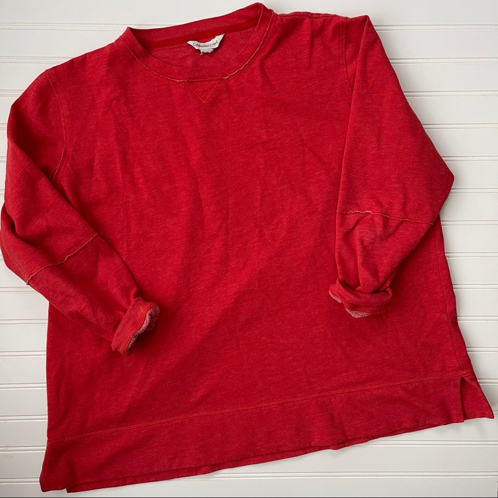 Coldwater Creek Relaxed Fit Orange Sweatshirt XL